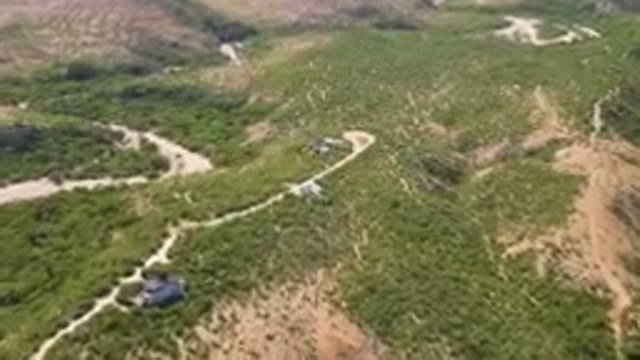 CABO PULMO BCS MEXICO-2023: Aerial Winding Road in a Mountainous Area