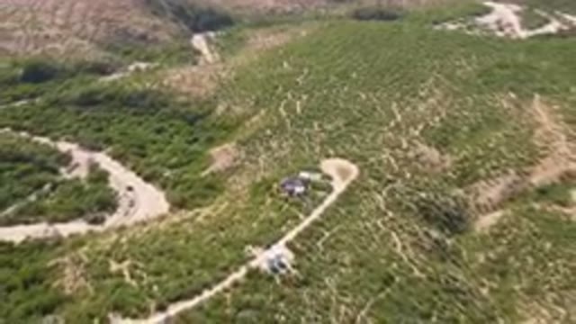 CABO PULMO BCS MEXICO-2023: Aerial Winding Road In A Mountainous Area