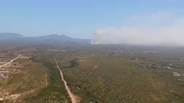 MIGRINO BCS MEXICO-2023: Aerial Town In The Middle Of A Desert