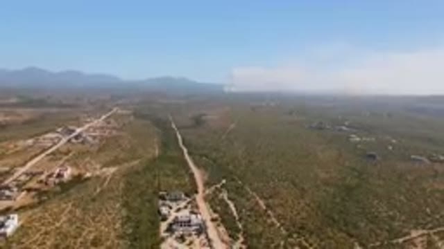 MIGRINO BCS MEXICO-2023: Aerial Town In The Middle Of A Desert