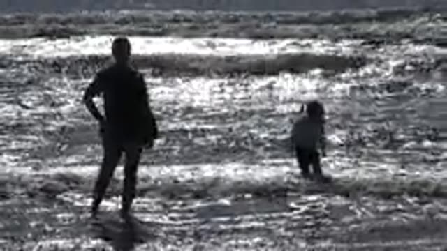 MALIBU CALIFORNIA-2020: A Mother And Daughter At The Beach