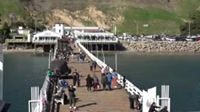MALIBU CALIFORNIA-2020: Walk On The Pier Calls For A Windy Experience