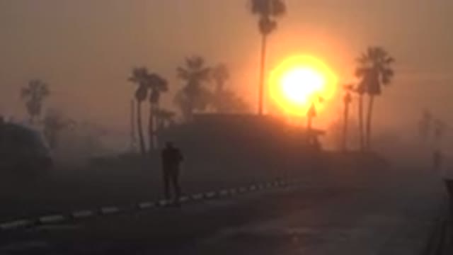 HUNTINGTON BEACH CALIFORNIA-2020: Man On A Walking Stop To Look And Admire The