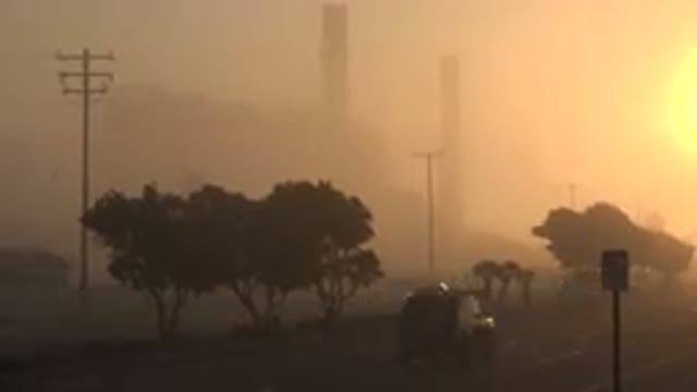 HUNTINGTON BEACH CALIFORNIA-2020: Cars On Public Road Pollution