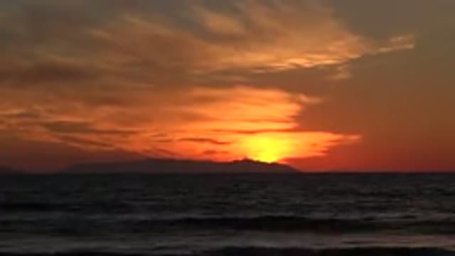 HUNTINGTON BEACH CALIFORNIA-2020: Beautiful Sunset Seen Spectacular Beach View