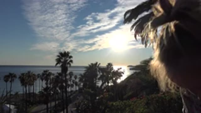 HUNTINGTON BEACH CALIFORNIA-2020: Tranquil Sunshine Morning Exercise