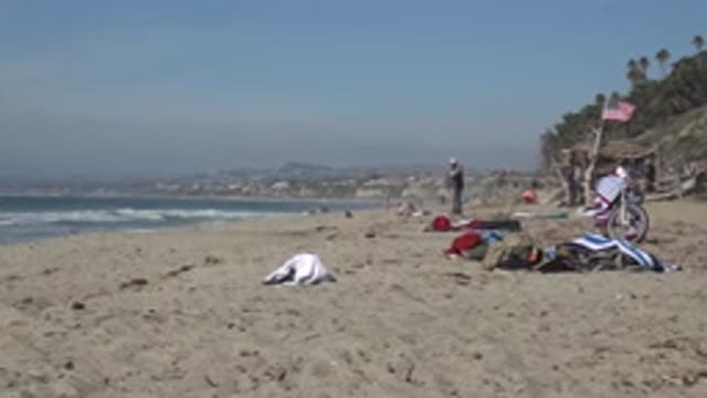 HUNTINGTON BEACH CALIFORNIA-2020: A Romantic Day At The Beach After A Bike Ride