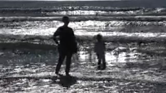 HUNTINGTON BEACH CALIFORNIA-2020: Father And Daughter At The Beach