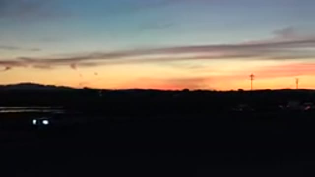 HUNTINGTON BEACH CALIFORNIA-2020: Vehicles Travelling On A Highway With Sunrise