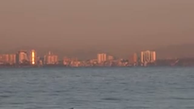 HUNTINGTON BEACH CALIFORNIA-2020: Beautiful Capture Of City Behind Mountains