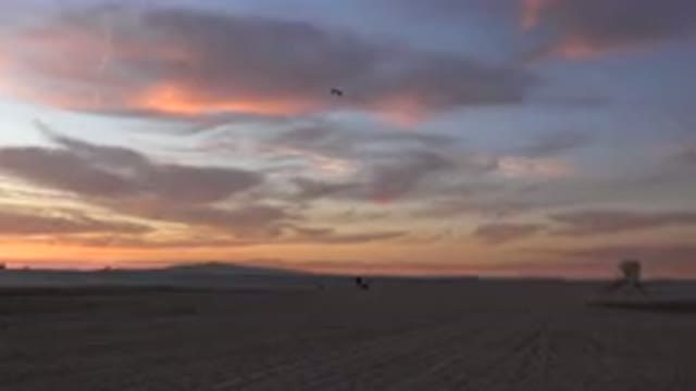 HUNTINGTON BEACH CALIFORNIA-2020: Beautiful Sun Rise Or Sun Set With The Orange
