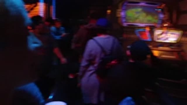 DISNEYLAND CALIFORNIA-2020: Many People Assembled and Watching a Game