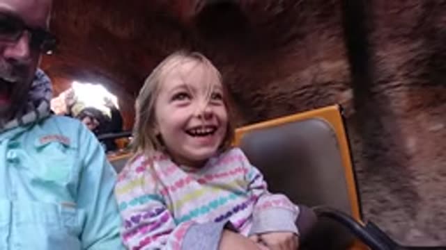 DISNEYLAND CALIFORNIA-2020: Rollercoaster Fun With Dad And Her Little Girl