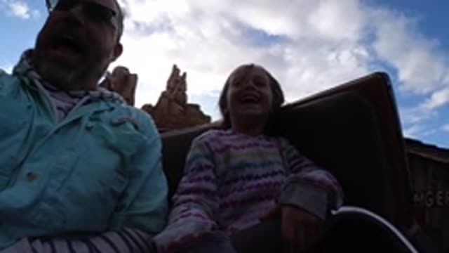 DISNEYLAND CALIFORNIA-2020: A Father And Daughter On A Disney Roller Coaster