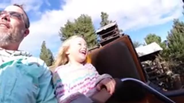 DISNEYLAND CALIFORNIA-2020: Kids Enjoying Roller Coaster Ride