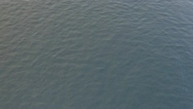 EAST CAPE BAJA CALIFORNIA SUR-2019: Helicopter View Of Calm Blue Ocean Waves In