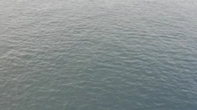 EAST CAPE BAJA CALIFORNIA SUR-2019: The Camera Slowly Pans Over A Vague Body Of Water