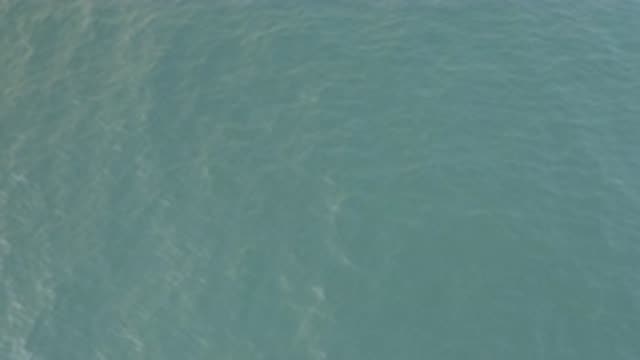 EAST CAPE BAJA CALIFORNIA SUR-2019: Aerial View Of Slow Running River Or Sea