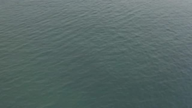 EAST CAPE BAJA CALIFORNIA SUR-2019: Aerial View of Calm Ocean Waves