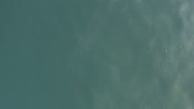 Aerial View Of Turquoise Ocean Water Surface