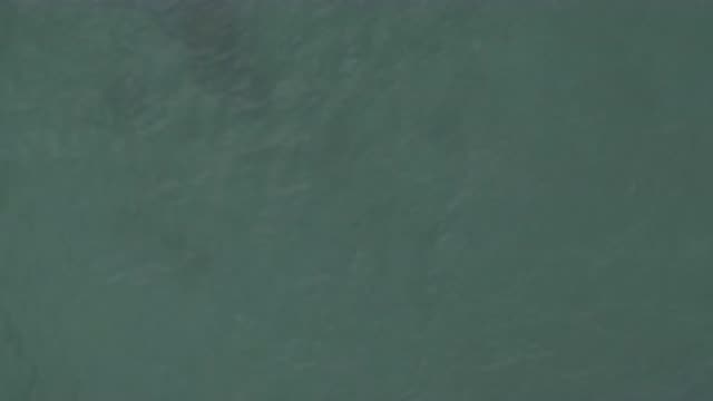 EAST CAPE BCS MEXICO-2019: Top-Down Shot Of Small Rippling Waves On Ocean