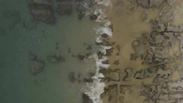 EAST CAPE BCS MEXICO-2019: Top View Of A Beach With Stones