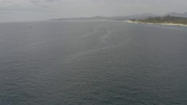 EAST CAPE BCS MEXICO-2019: Drone Filming Above The Sea With A Mountain And