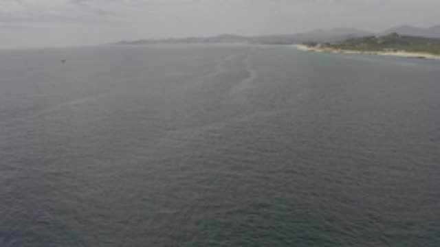 EAST CAPE BCS MEXICO-2019: A Beautiful Aerial View Of An Ocean With Clear Sky