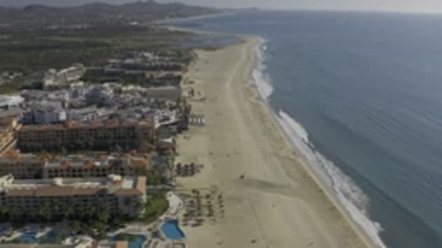 EAST CAPE BCS MEXICO-2019: Aerial Shot Of Beach And Coastline