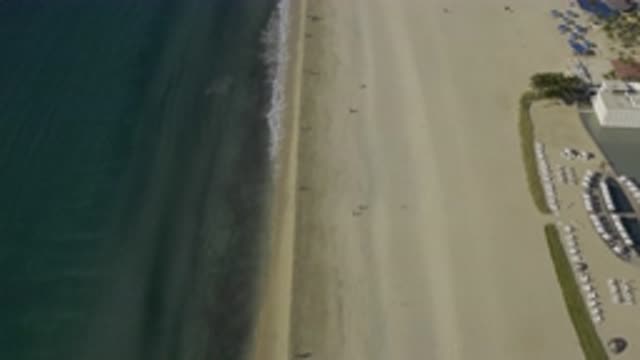 EAST CAPE BCS MEXICO-2019: Flyover View Of Empty Beach