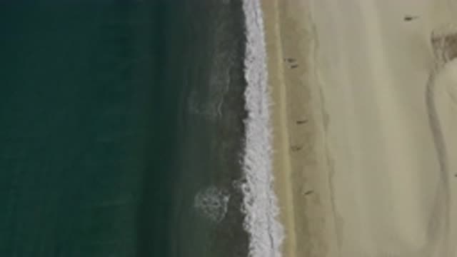 EAST CAPE BCS MEXICO-2019: Cereal Shot Of A Beach And A Rough Sea In A Sunny Day