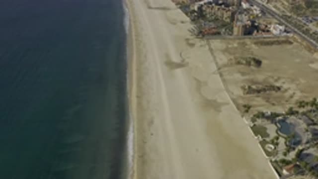 EAST CAPE BCS MEXICO-2019: Empty Sand Beaches Along Unbaked Coast Line Owned By