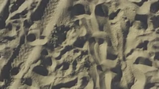 EAST CAPE BCS MEXICO-2019: Satellite Or Drone Close Up View Of Sand On Beach Or