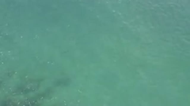 Aerial View Of Turquoise Ocean Water Surface