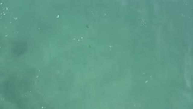 Aerial View Of Turquoise Ocean Water Surface
