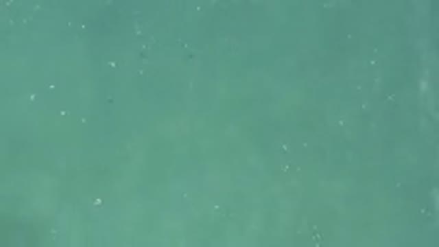 Aerial View Of Turquoise Water Surface