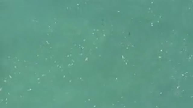 Aerial View Of Turquoise Water Surface