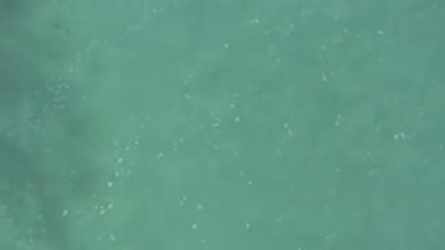 Aerial View Of Turquoise Ocean Water Surface