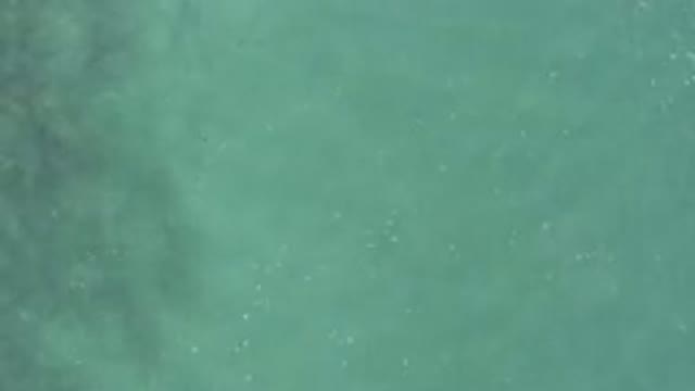 Aerial View Of Turquoise Ocean Water Surface
