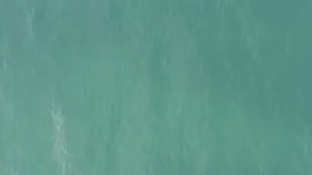 Aerial View Of Turquoise Ocean Water Surface
