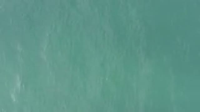 Aerial View Of Turquoise Ocean Water Surface