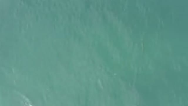 Aerial View Of Turquoise Ocean Water Surface