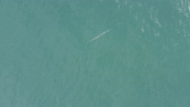 EAST CAPE BCS MEXICO-2019: View From High Above Body Of Water Gray Shape Under