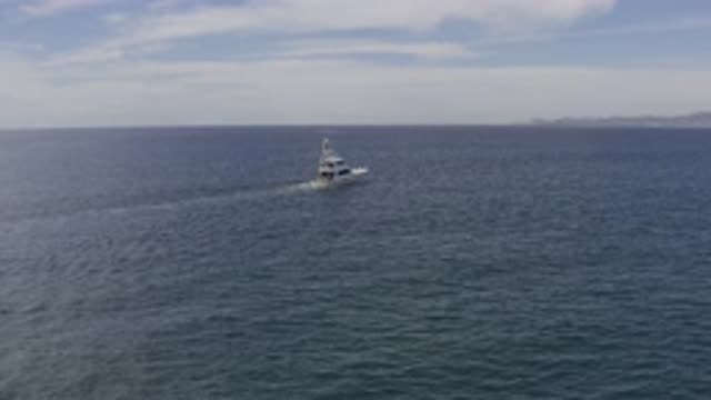 EAST CAPE BCS MEXICO-2019: Small Boat Floating Towards Land Alone After Sundown