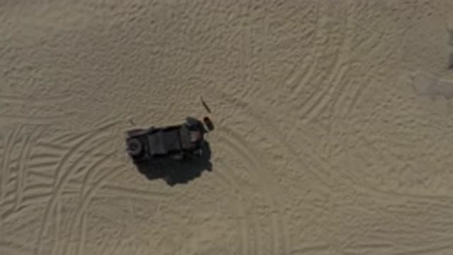 EAST CAPE BCS MEXICO-2019: A Vehicle Stranded In A Vast Dry Desert