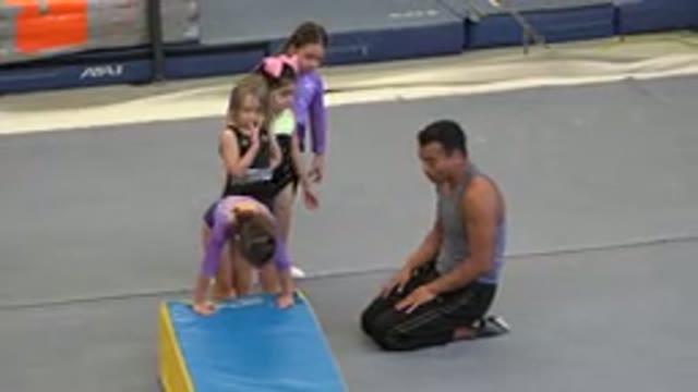 CABO SAN LUCAS MEXICO-2020: Some Little Girls Are Practicing How To Do Aerobic