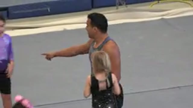 CABO SAN LUCAS MEXICO-2020: Four Little Girl Dancers Dressed With Their Coach