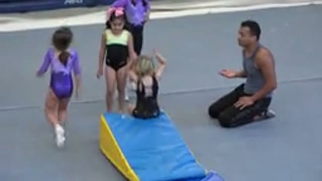 CABO SAN LUCAS MEXICO-2020: Gymnast Girls Training In Class With Teacher