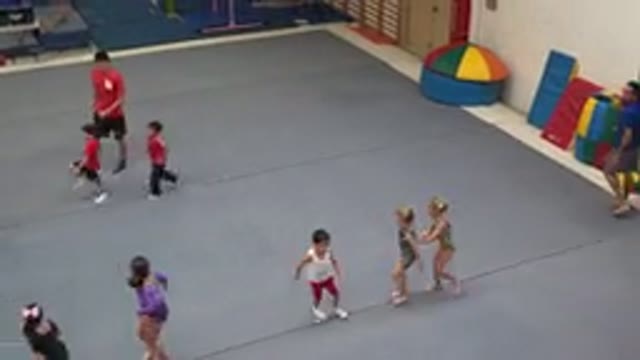 CABO SAN LUCAS MEXICO-2020: A Coach Of Artistic Gymnastics Prepare His Students