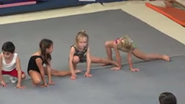 CABO SAN LUCAS MEXICO-2020: Kids Are Practicing Gymnastics